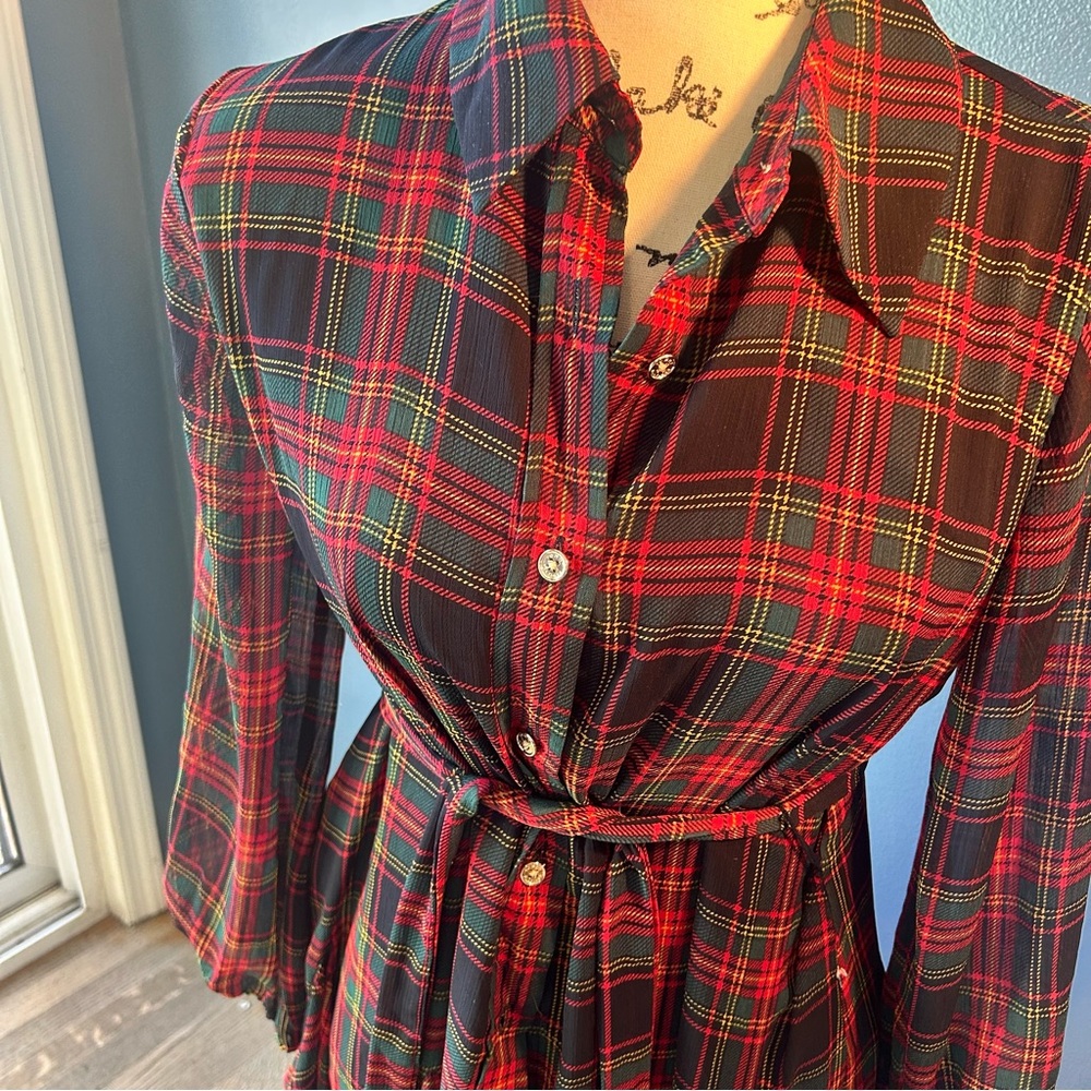 Tommy Hilfigure| plaid shirt dress - Picture 8 of 13